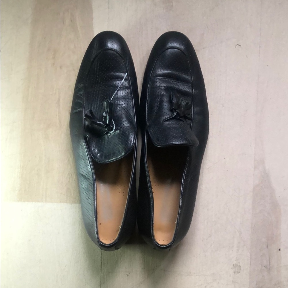 Classic Black Leather Men's Loafers